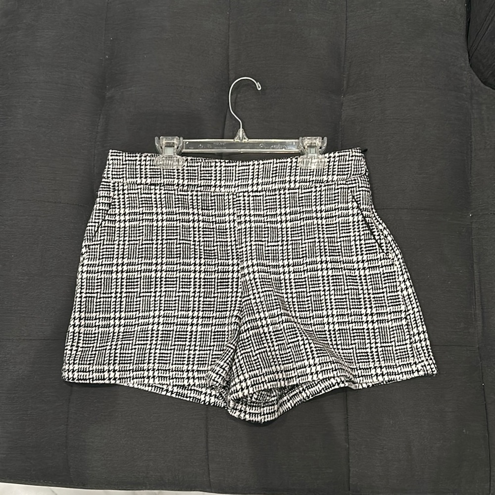 Black and white checkered dress shorts from Pookie and Sebastian Boutique